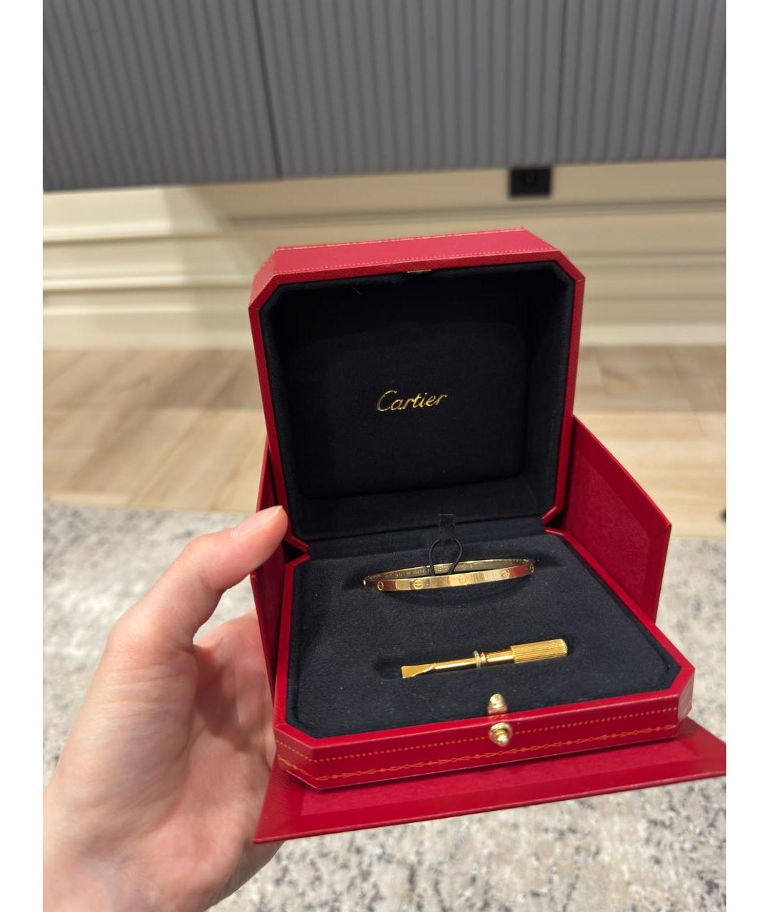 CARTIER Желтый браслет из желтого золота, фото 3