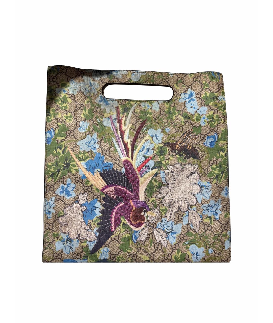 GUCCI Бежевая канва сумка тоут, фото 1