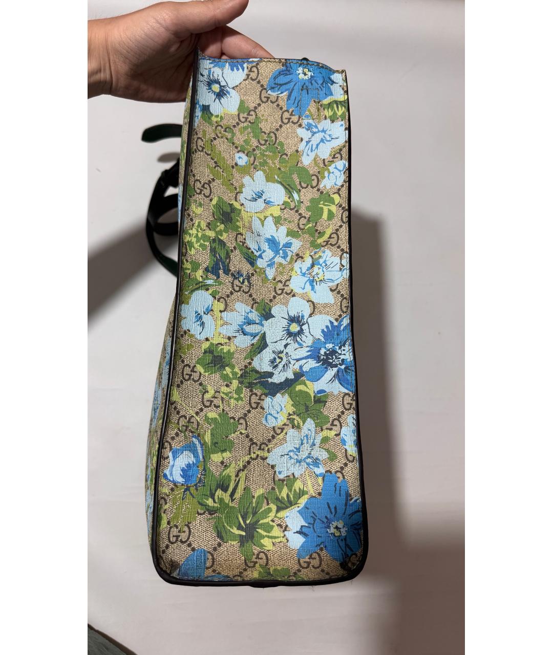 GUCCI Бежевая канва сумка тоут, фото 2