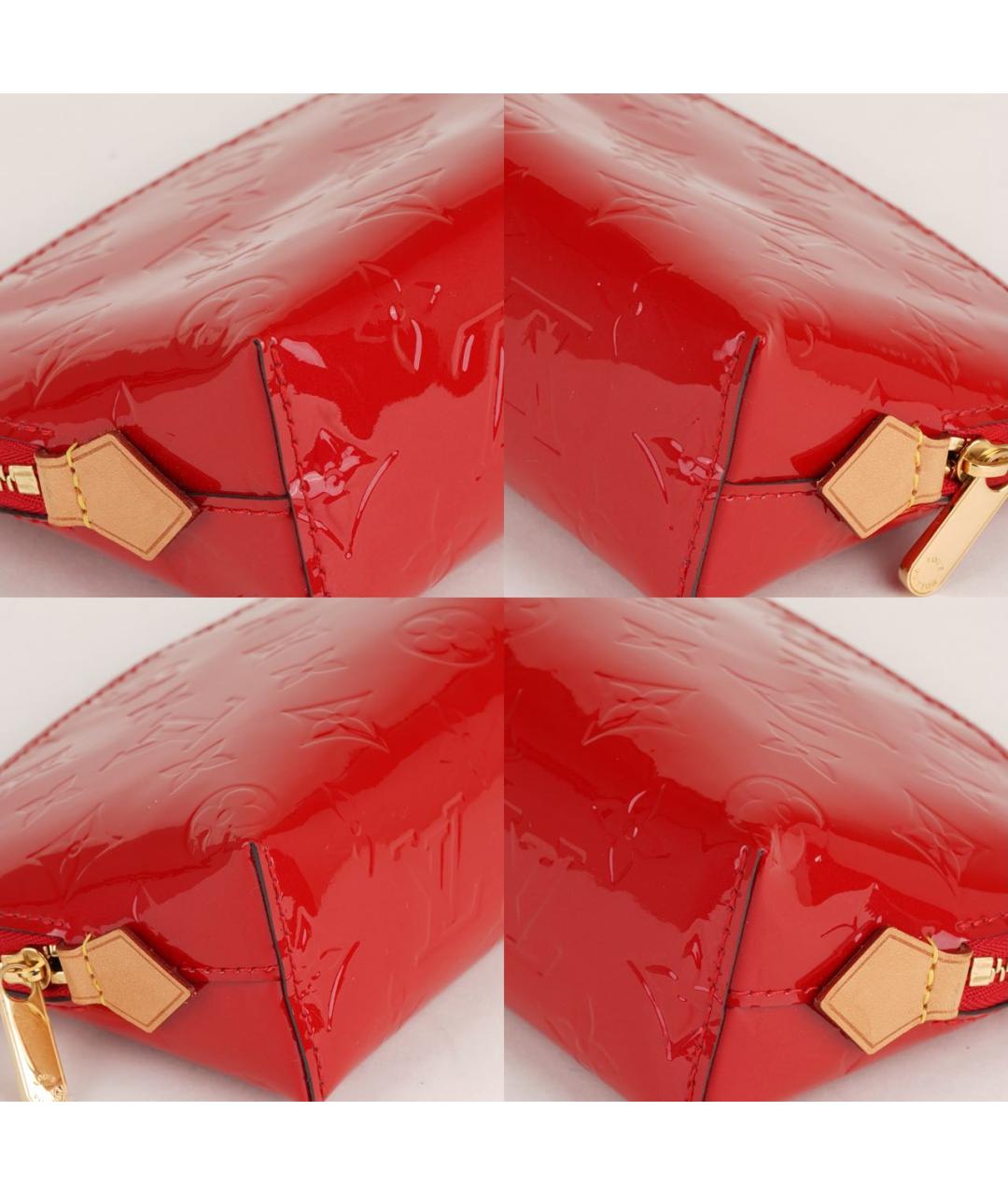 LOUIS VUITTON Красная косметичка из лакированной кожи, фото 7