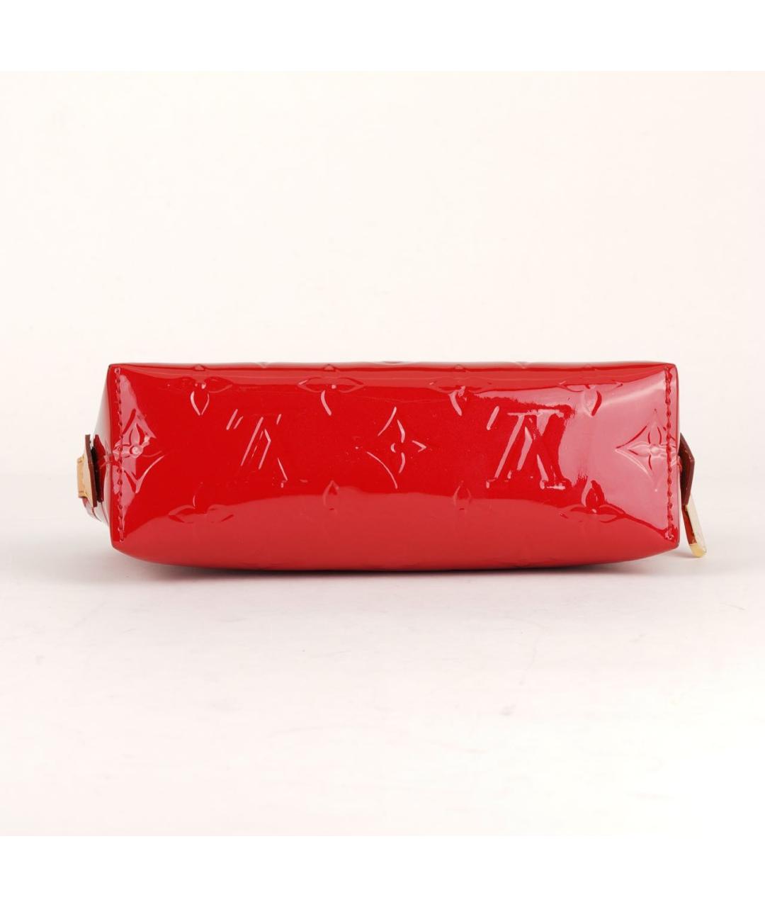 LOUIS VUITTON Красная косметичка из лакированной кожи, фото 5