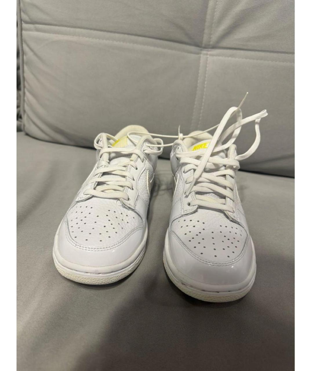 NIKE Белые кожаные кроссовки, фото 2