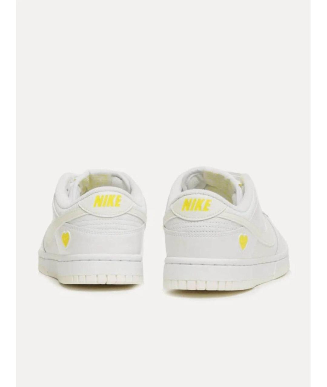 NIKE Белые кожаные кроссовки, фото 4