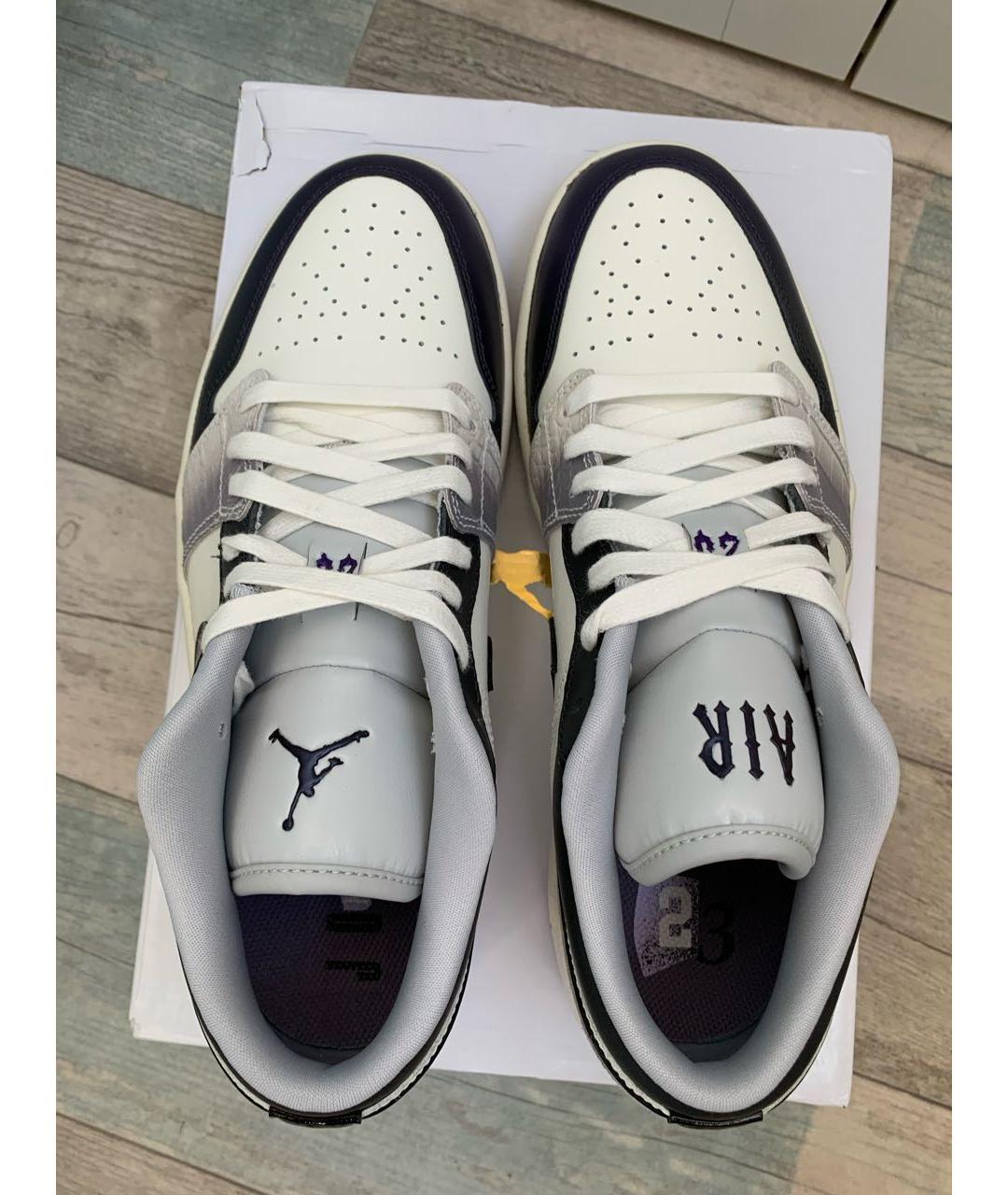 NIKE Белые кожаные низкие кроссовки / кеды, фото 3