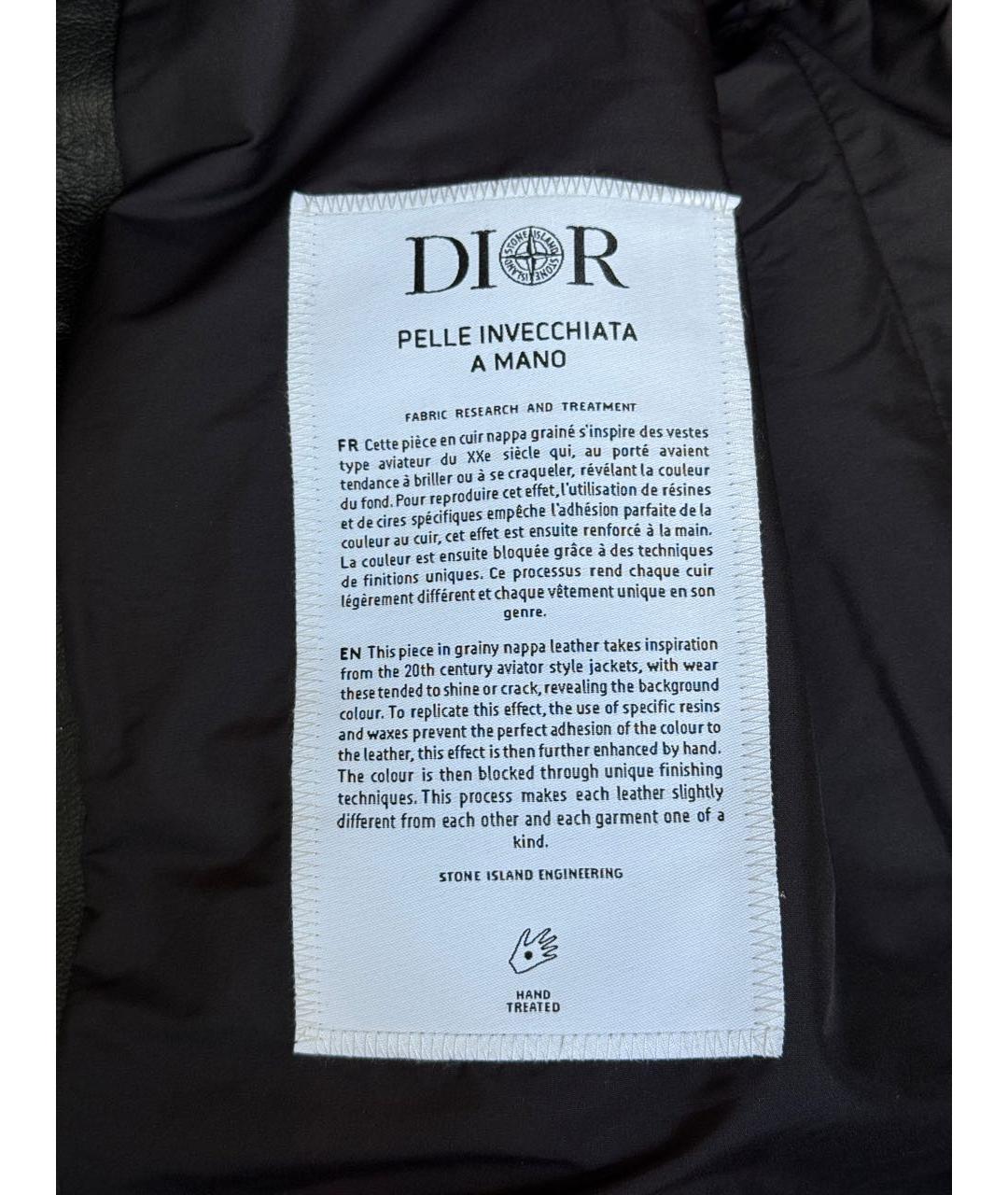 CHRISTIAN DIOR Черная кожаная куртка, фото 4