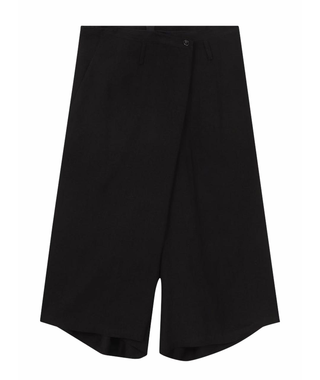 YOHJI YAMAMOTO Черные льняные брюки широкие, фото 1