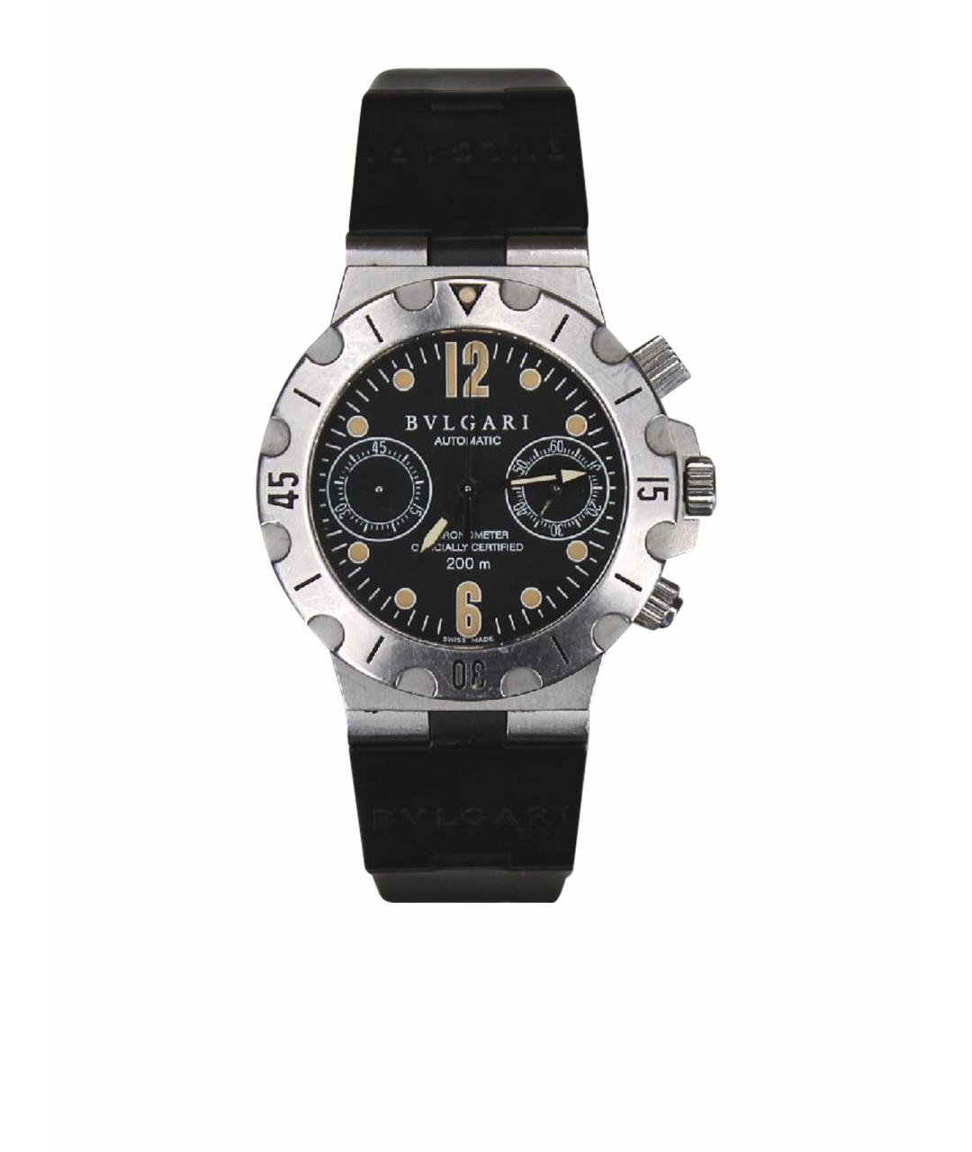 BVLGARI Черные часы, фото 1