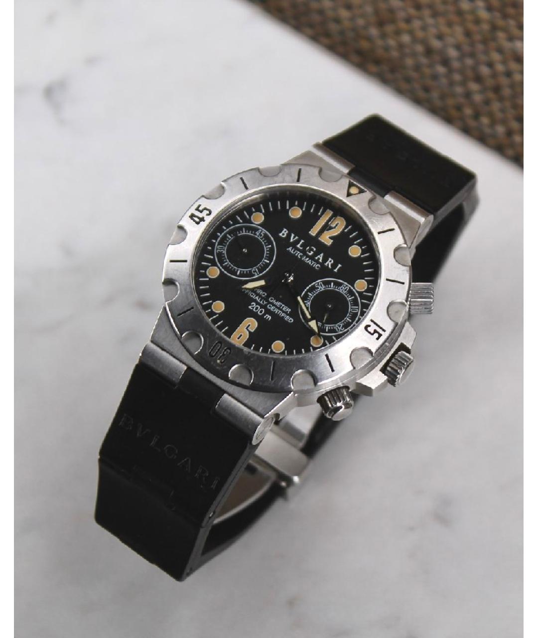 BVLGARI Черные часы, фото 3