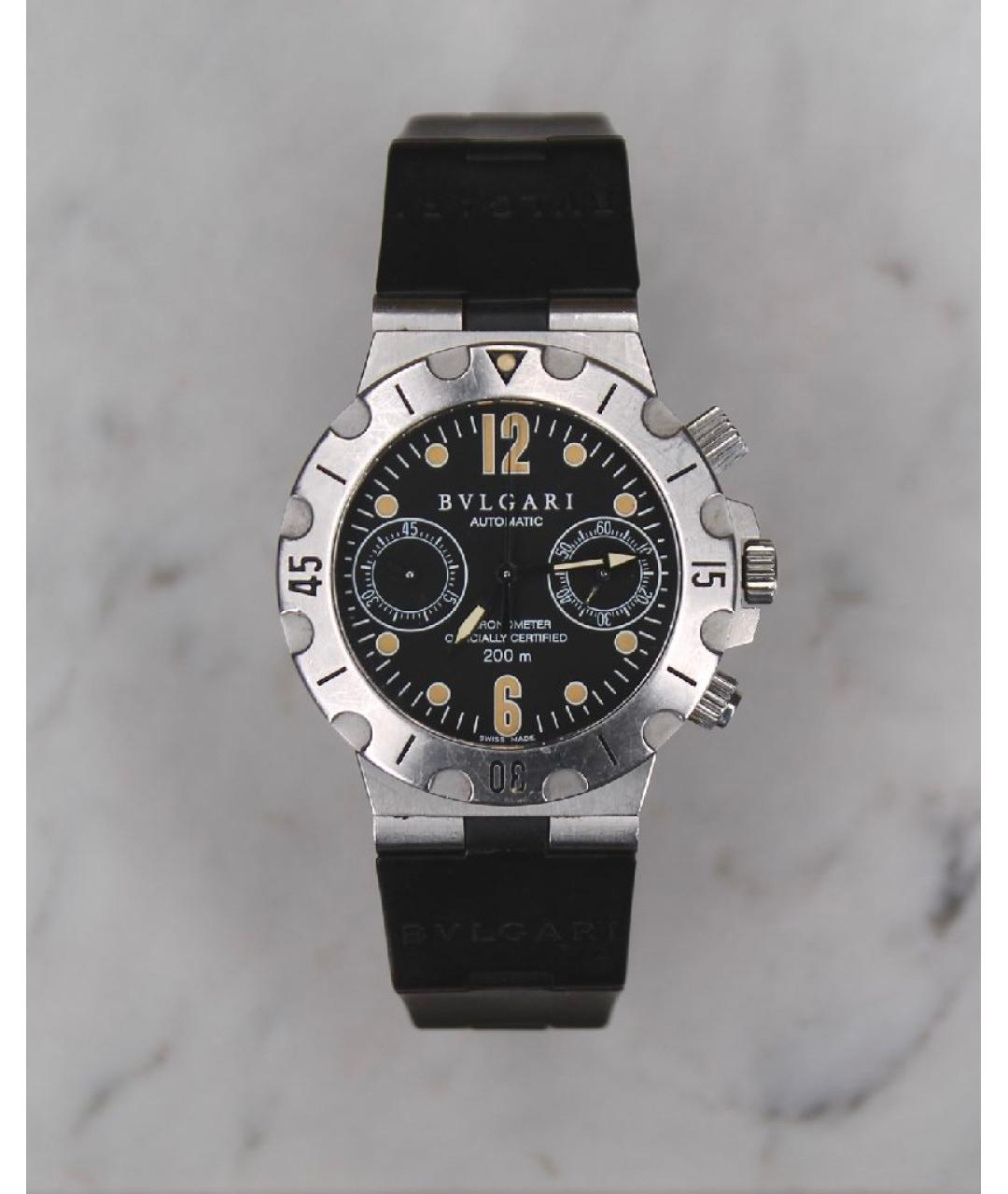 BVLGARI Черные часы, фото 7