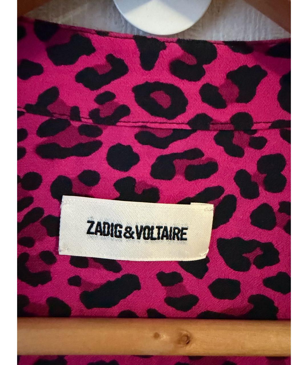 ZADIG & VOLTAIRE Розовое вискозное повседневное платье, фото 4