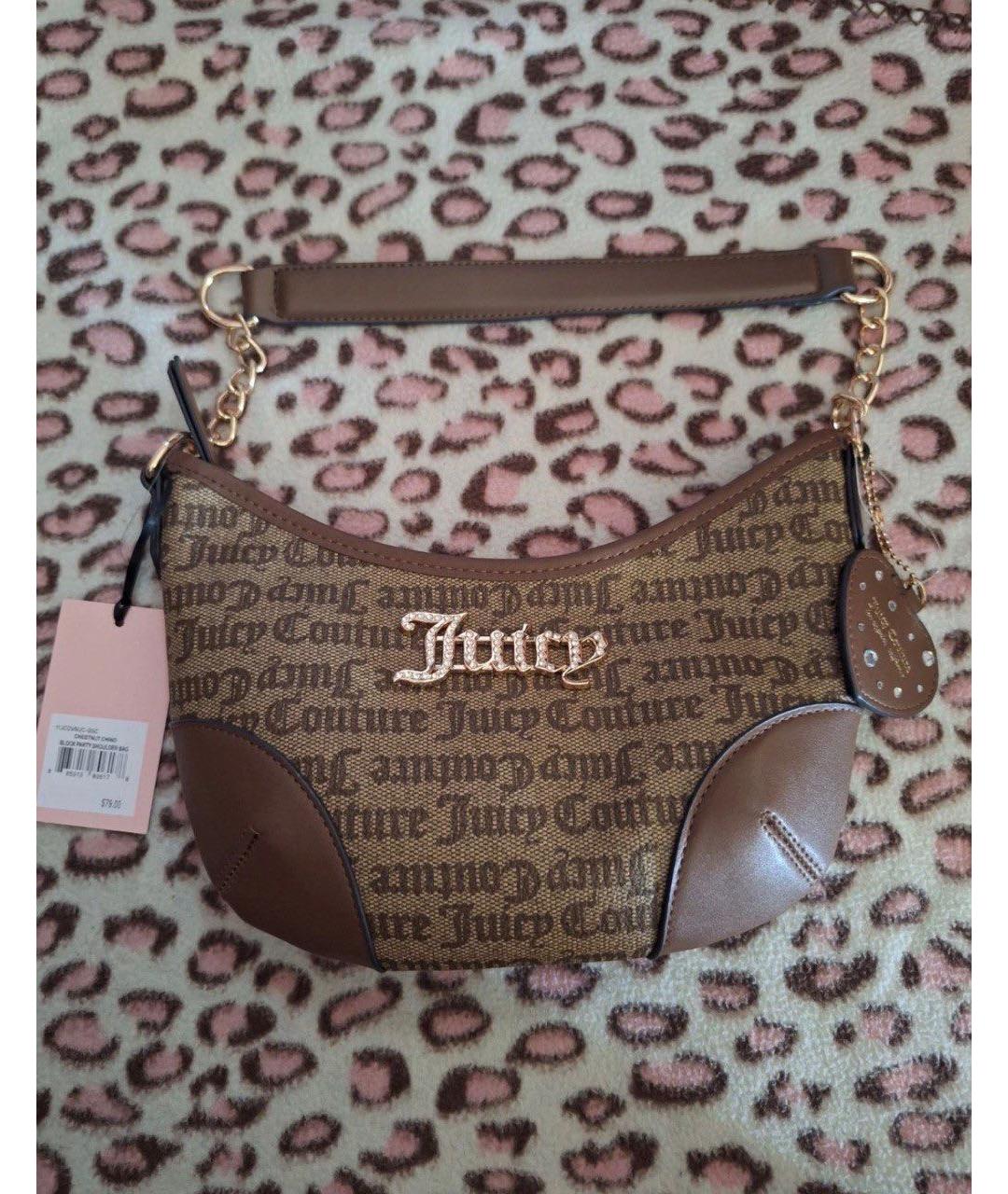 JUICY COUTURE Коричневая сумка через плечо, фото 5