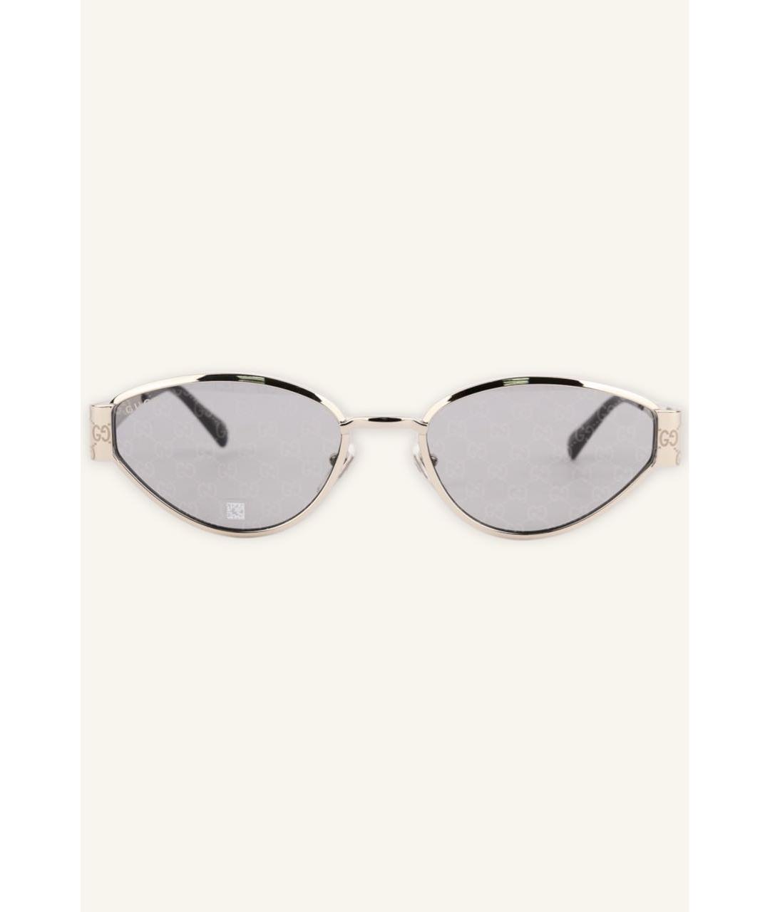 GUCCI Серебряные солнцезащитные очки, фото 3