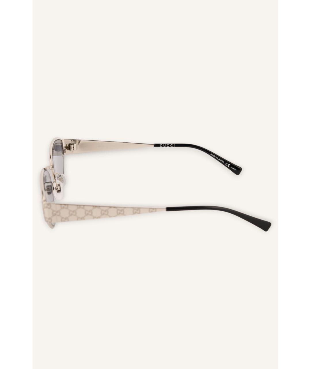 GUCCI Серебряные солнцезащитные очки, фото 4