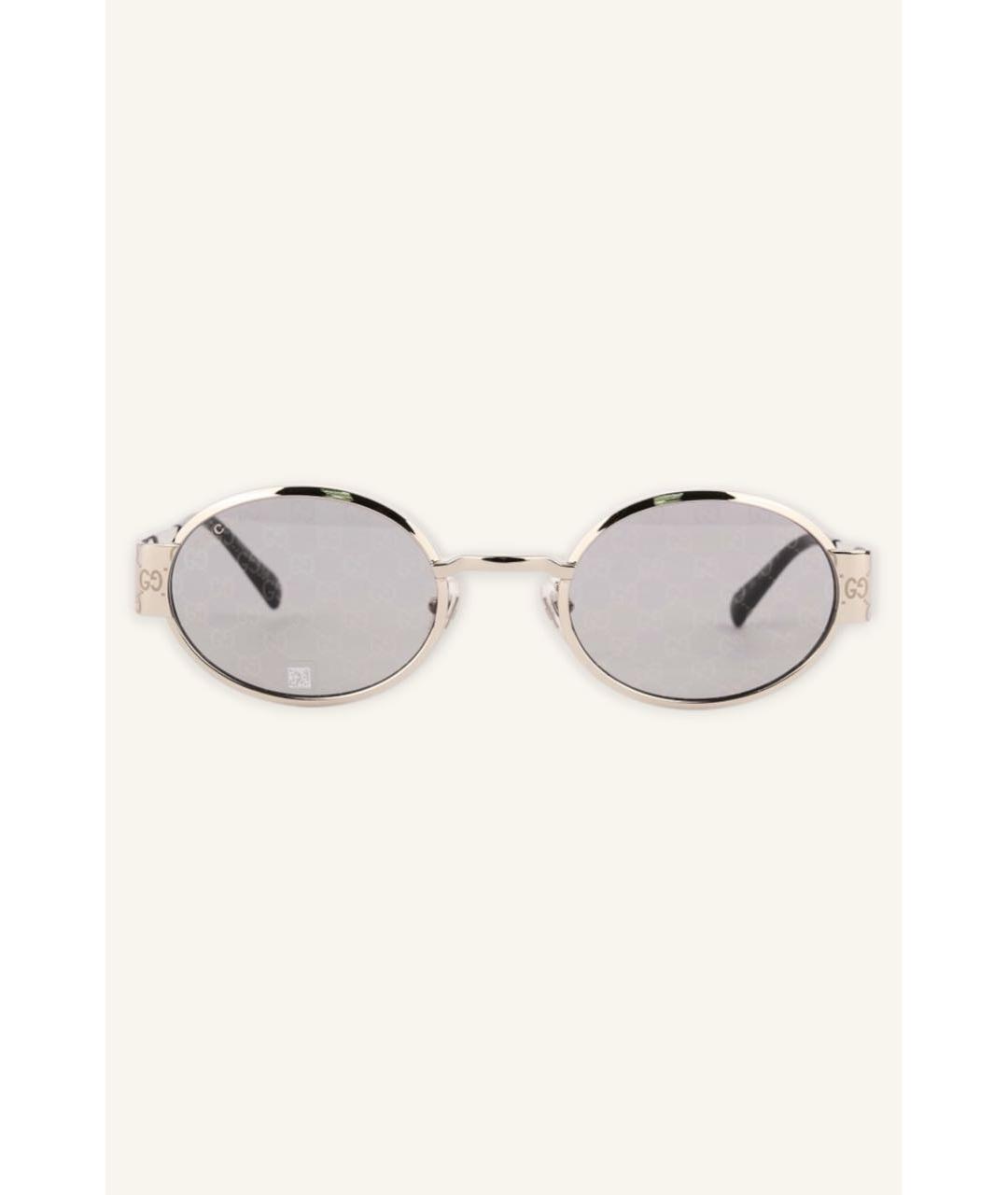GUCCI Серебряные солнцезащитные очки, фото 3