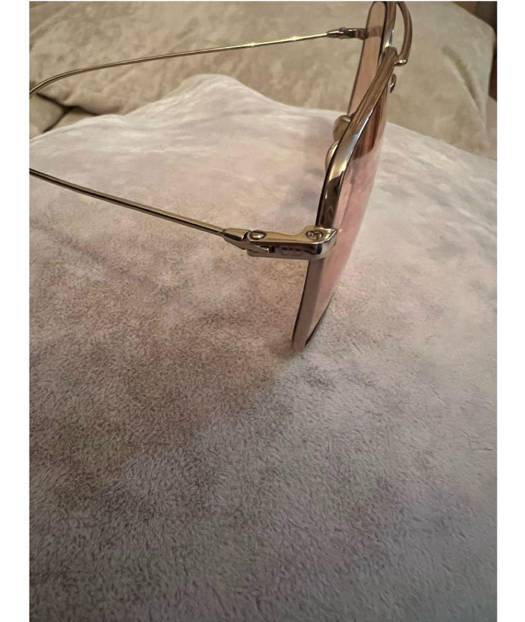 CHRISTIAN DIOR Коралловые металлические солнцезащитные очки, фото 3
