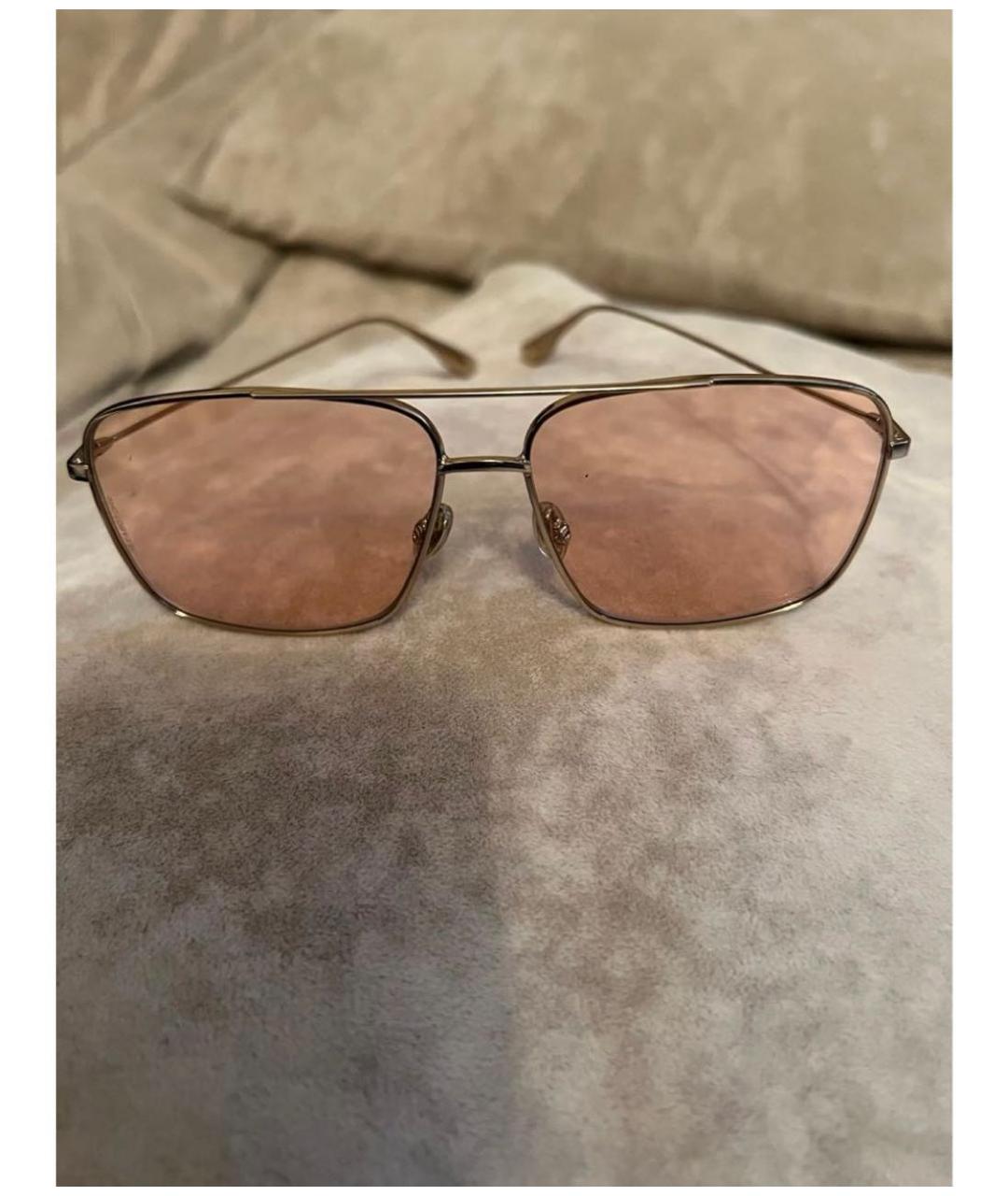 CHRISTIAN DIOR Коралловые металлические солнцезащитные очки, фото 5