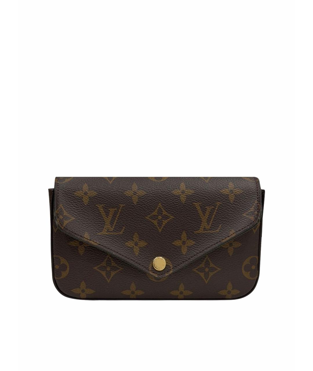 LOUIS VUITTON Коричневая канва сумка через плечо, фото 1