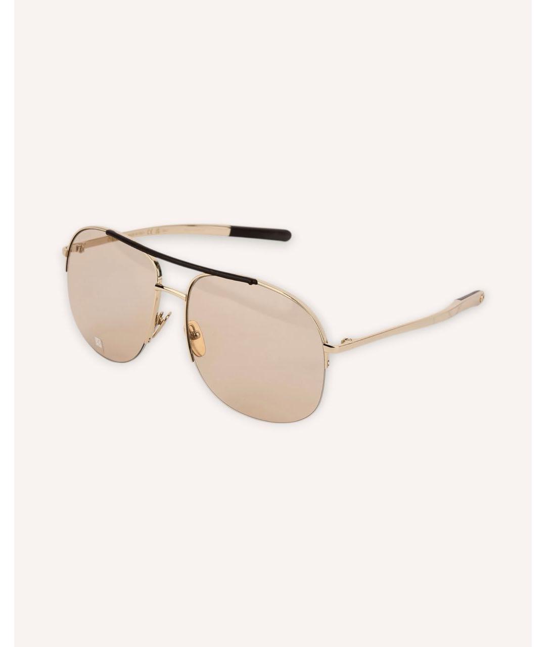 GUCCI Золотые солнцезащитные очки, фото 7