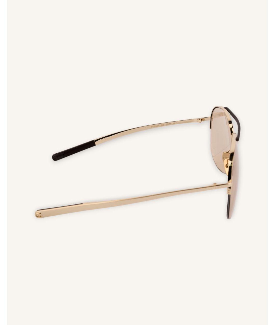 GUCCI Золотые солнцезащитные очки, фото 4