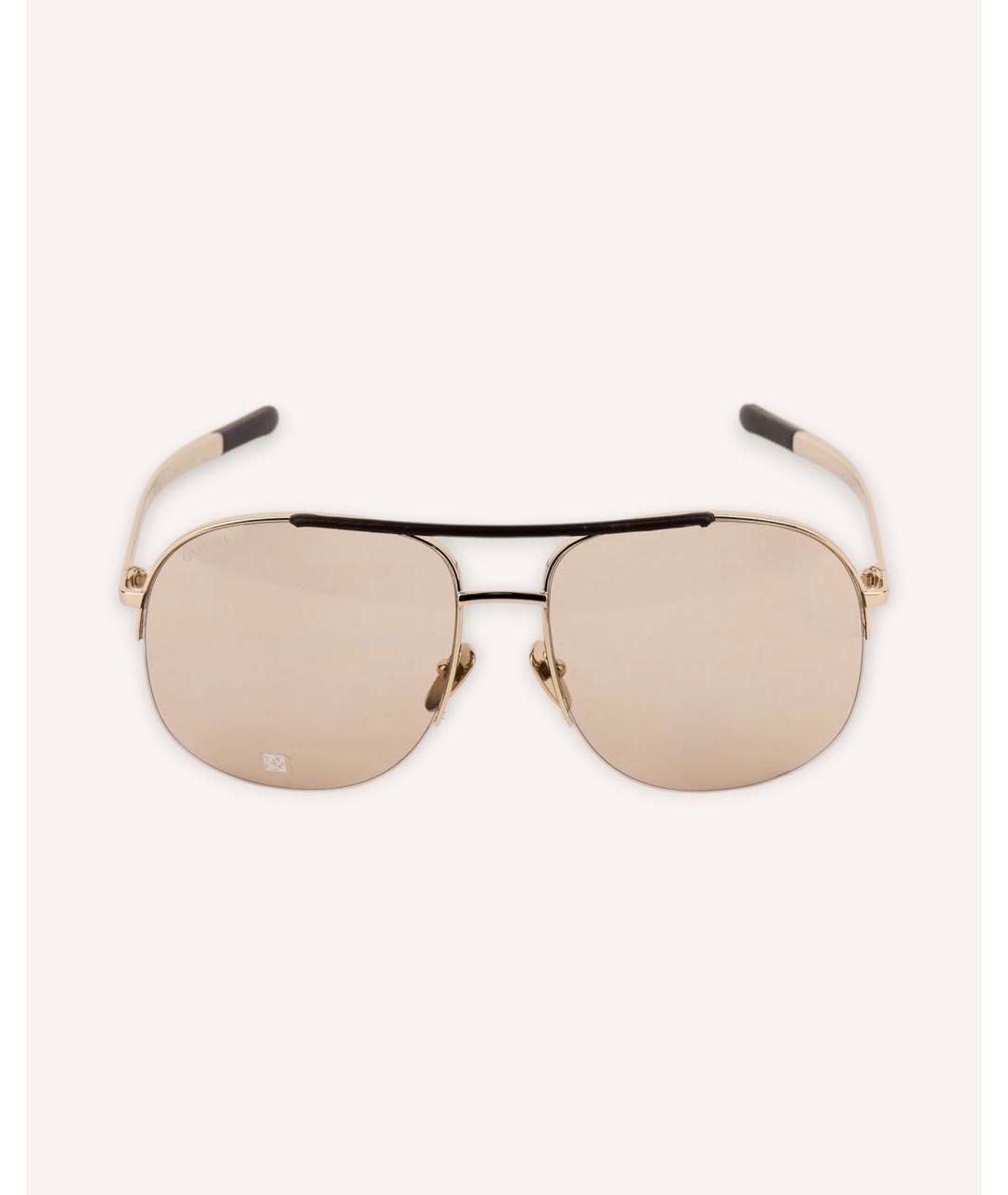 GUCCI Золотые солнцезащитные очки, фото 3