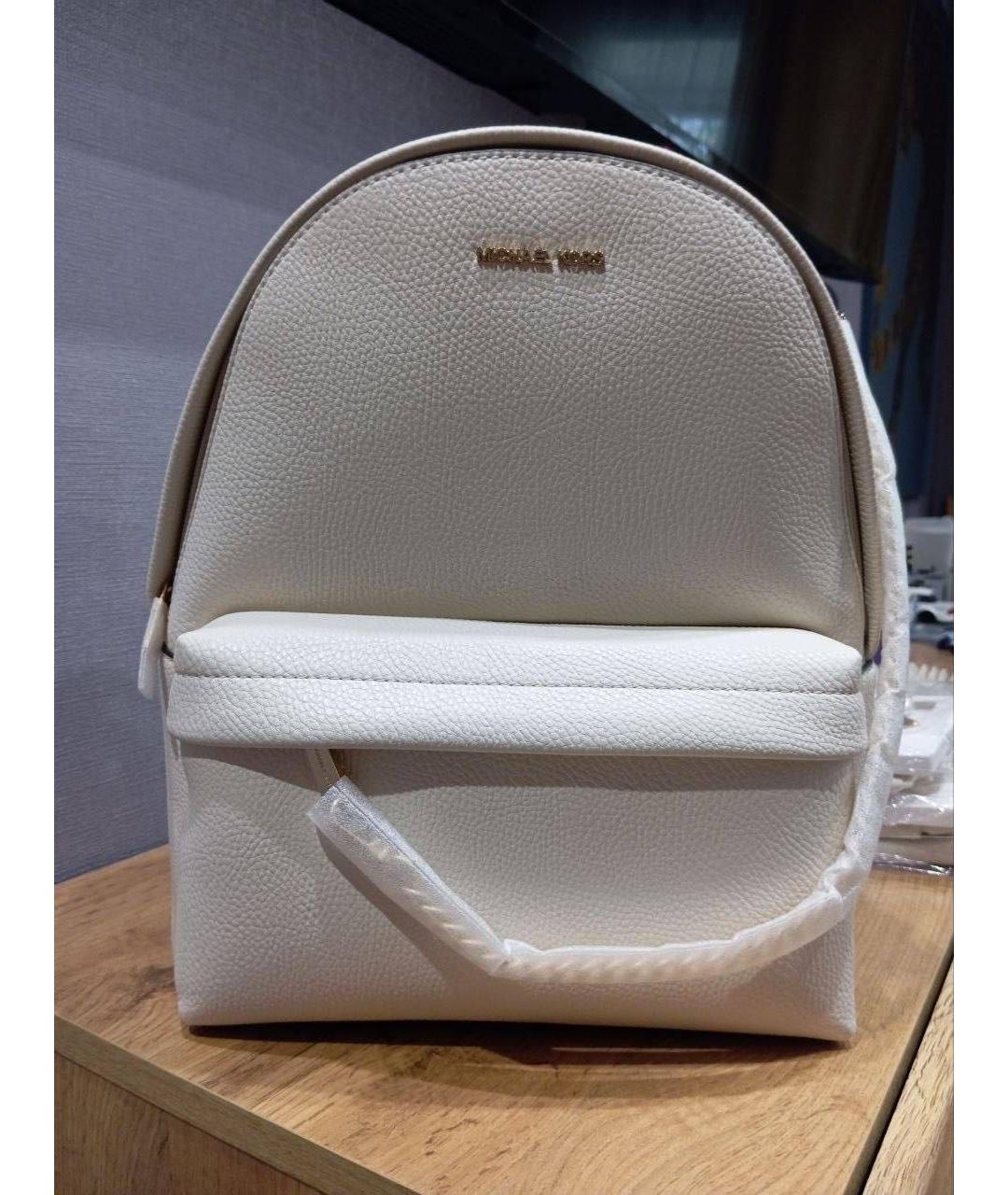 MICHAEL KORS Белый кожаный рюкзак, фото 2