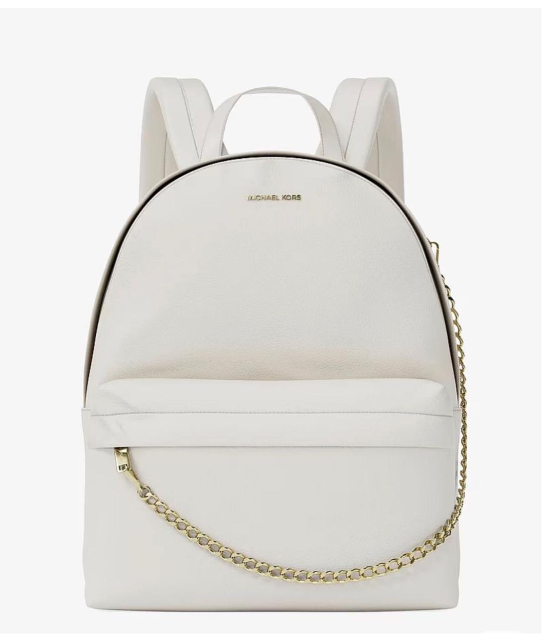 MICHAEL KORS Белый кожаный рюкзак, фото 5