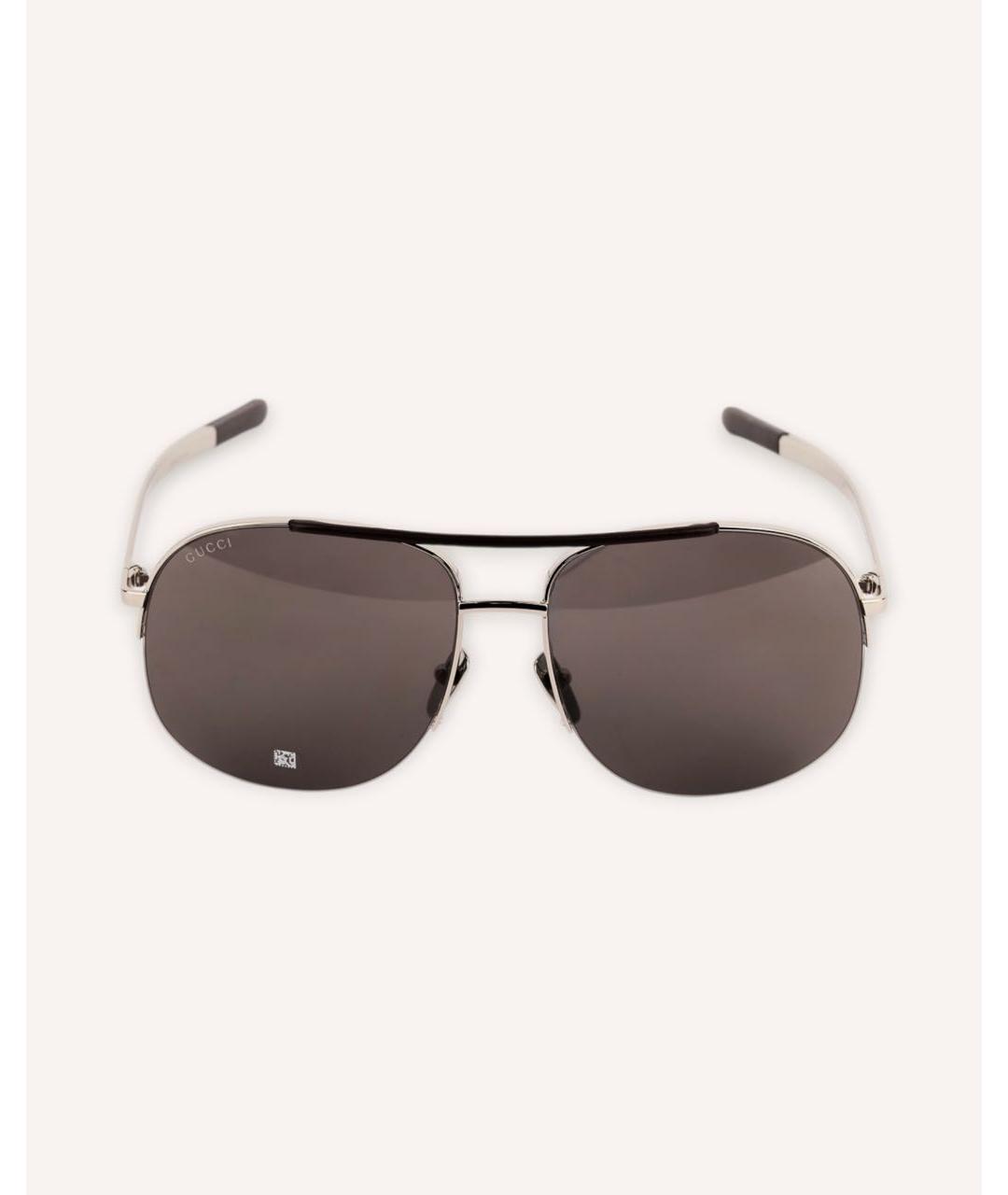 GUCCI Серебряные солнцезащитные очки, фото 4