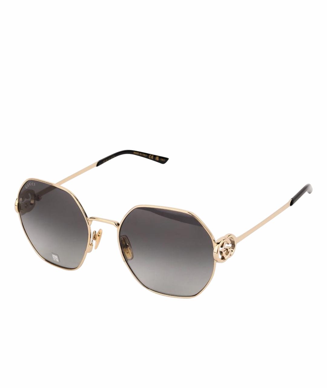 GUCCI Золотые солнцезащитные очки, фото 1