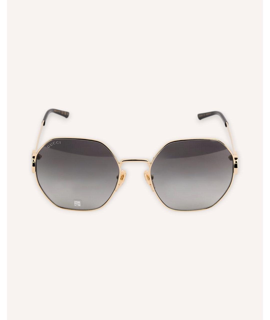 GUCCI Золотые солнцезащитные очки, фото 4