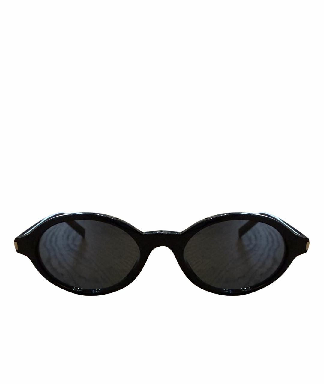 SAINT LAURENT Черные пластиковые солнцезащитные очки, фото 1