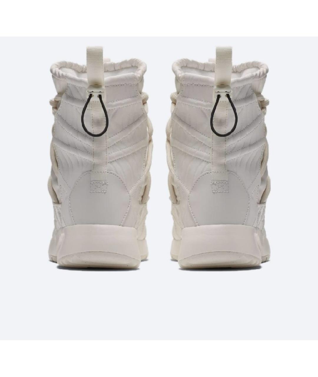 NIKE Бежевые кроссовки из искусственной кожи, фото 4