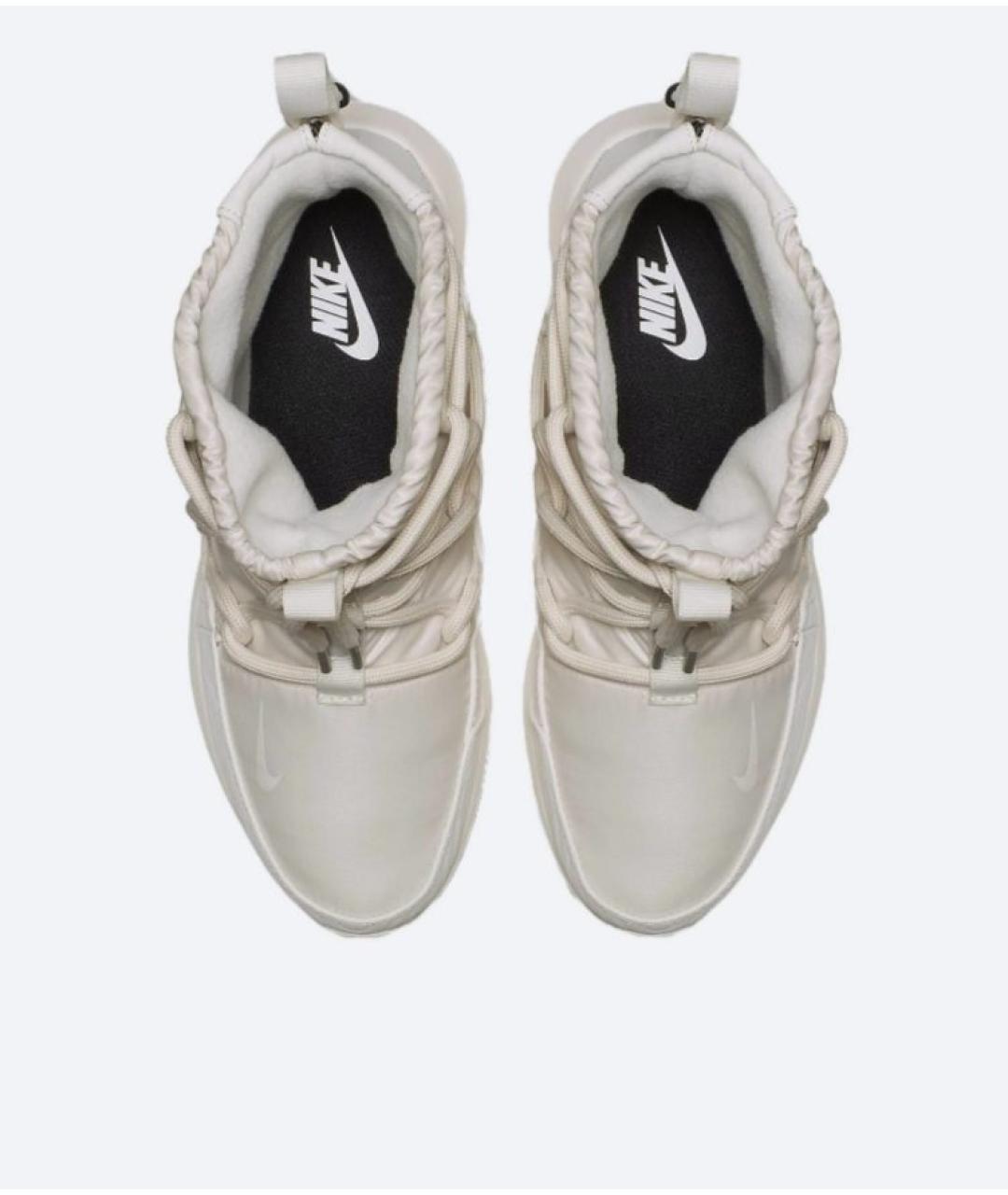 NIKE Бежевые кроссовки из искусственной кожи, фото 2