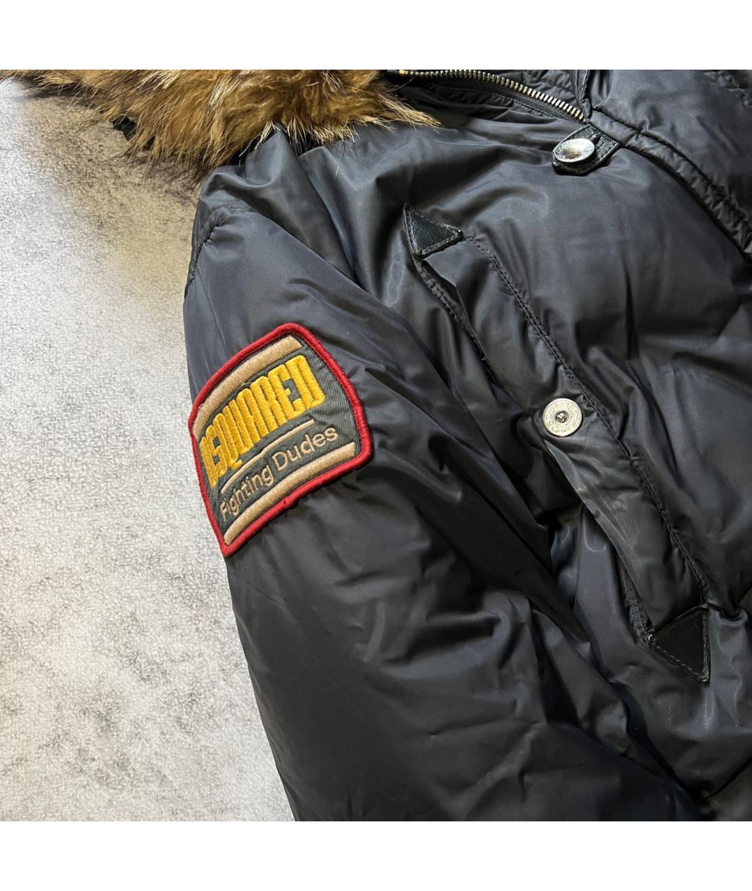 DSQUARED2 Черный пуховик, фото 6
