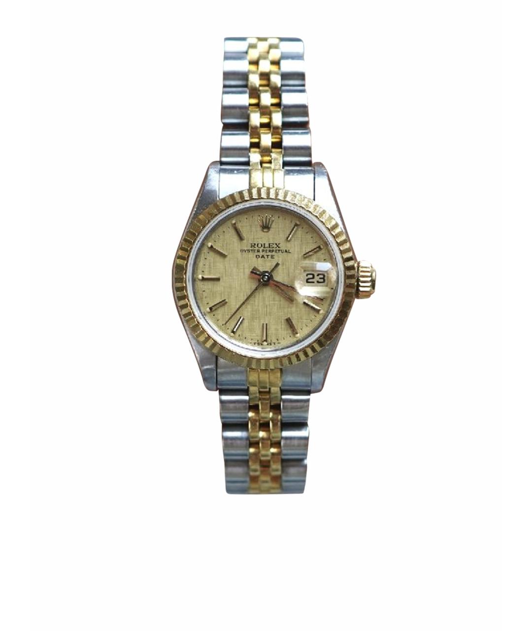 ROLEX Бежевые часы из желтого золота, фото 1