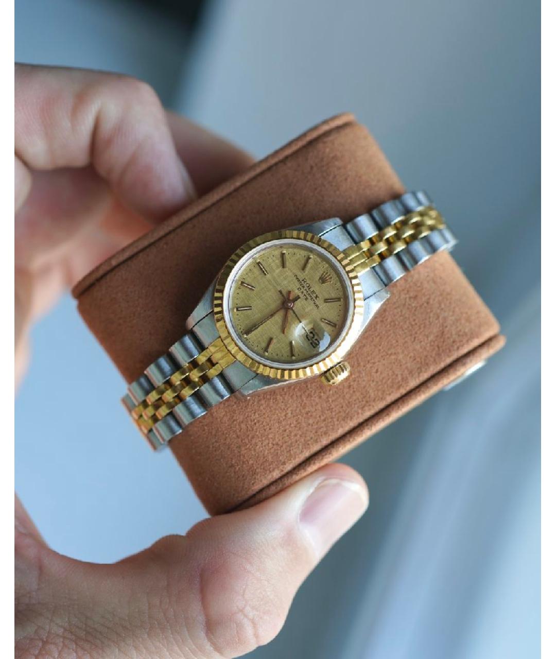ROLEX Бежевые часы из желтого золота, фото 5