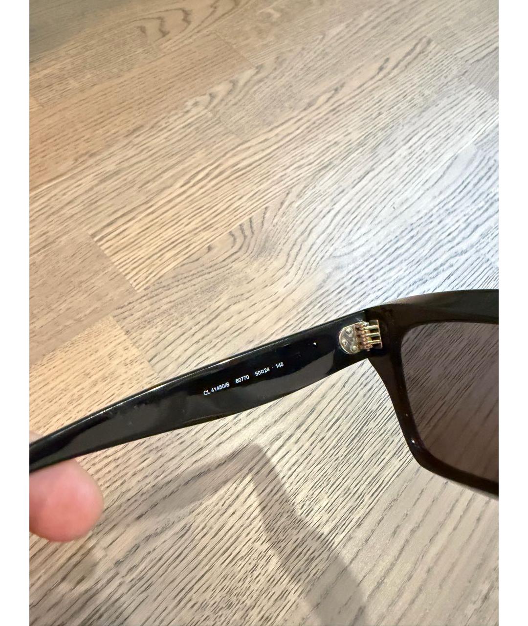 CELINE Черные пластиковые солнцезащитные очки, фото 3