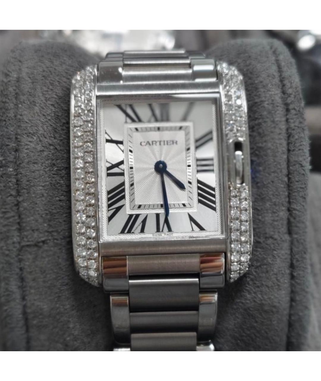 CARTIER Серебряные металлические часы, фото 3