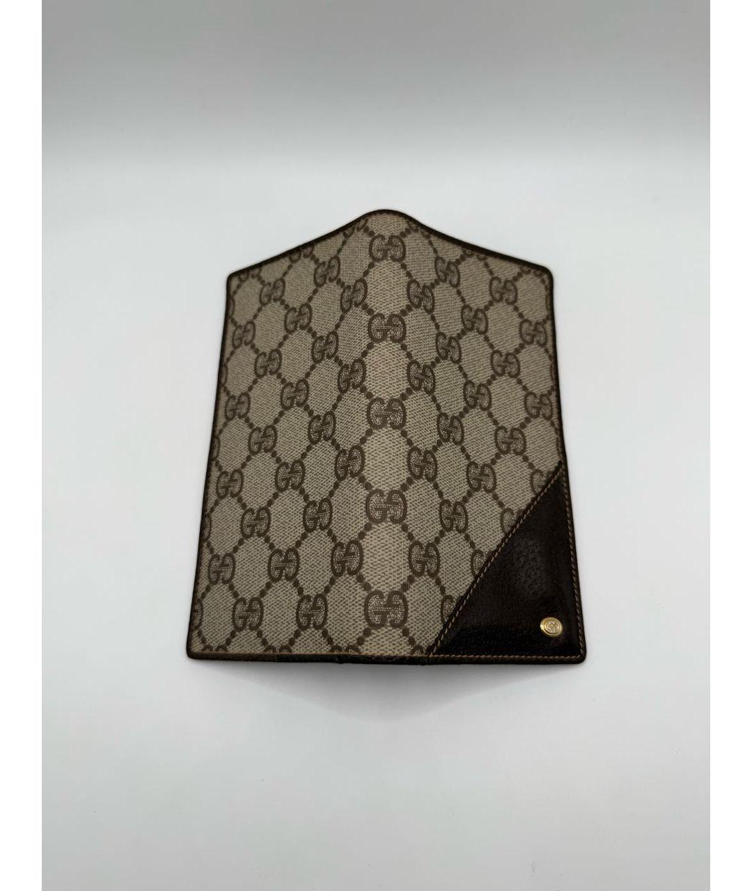 GUCCI Коричневый кожаный кошелек, фото 3