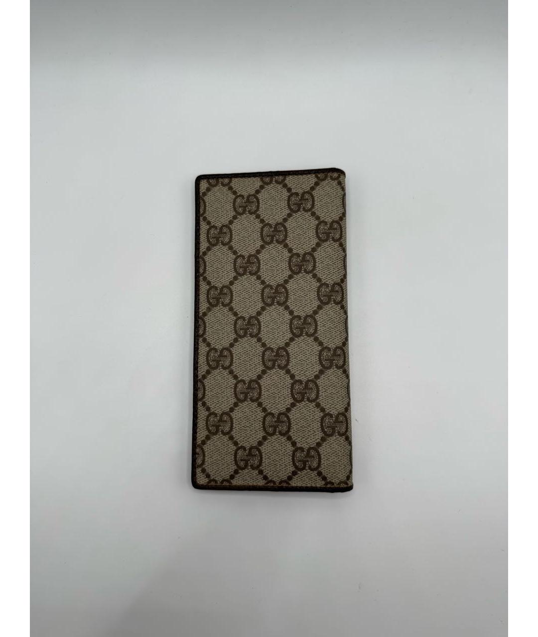 GUCCI Коричневый кожаный кошелек, фото 2