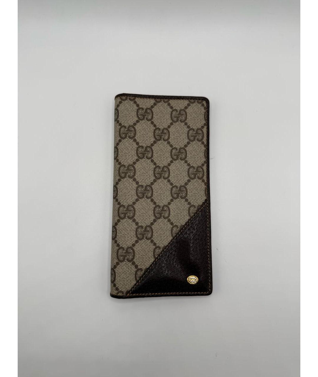 GUCCI Коричневый кожаный кошелек, фото 7