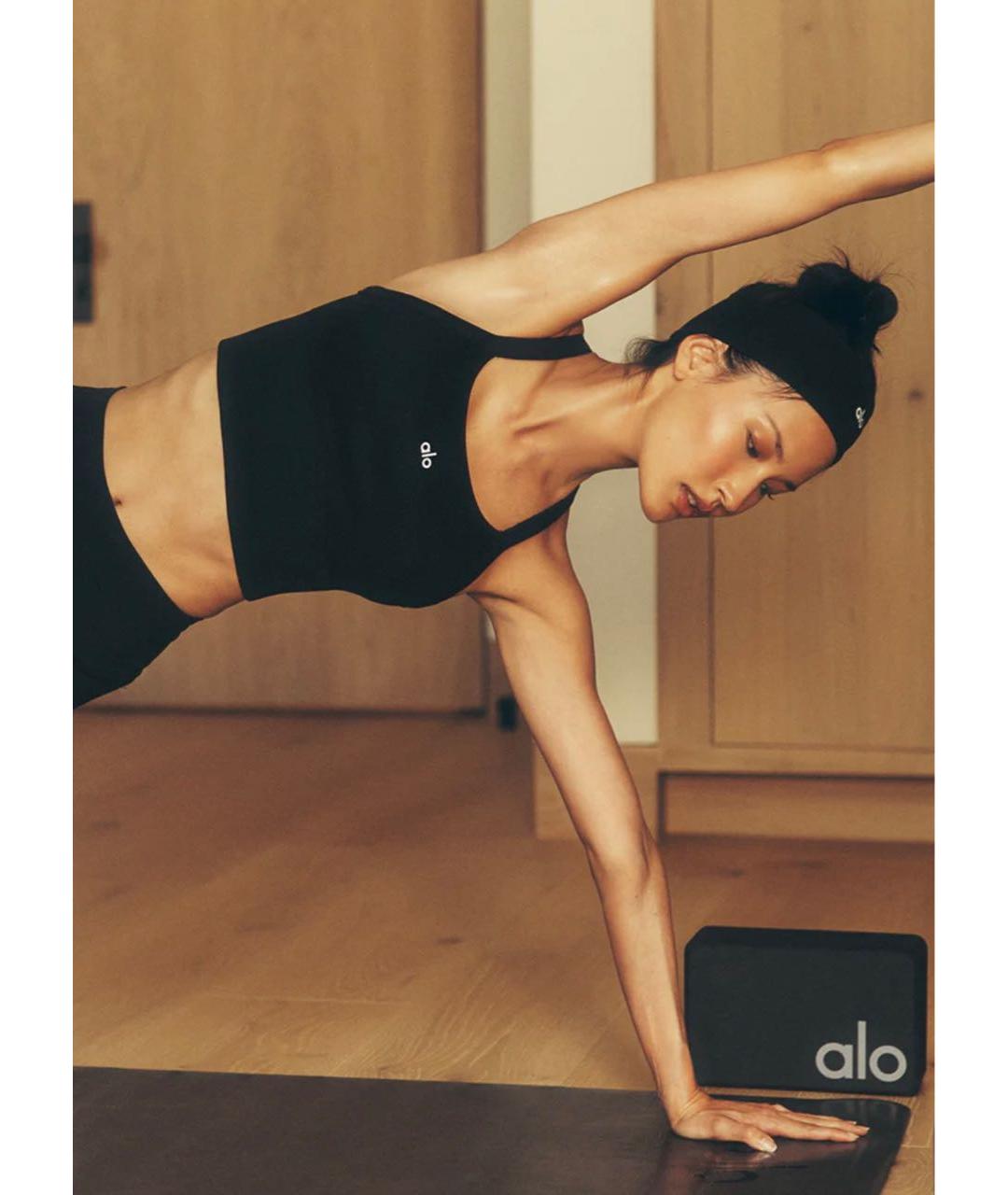 ALO YOGA Черный нейлоновый спортивные костюмы, фото 5