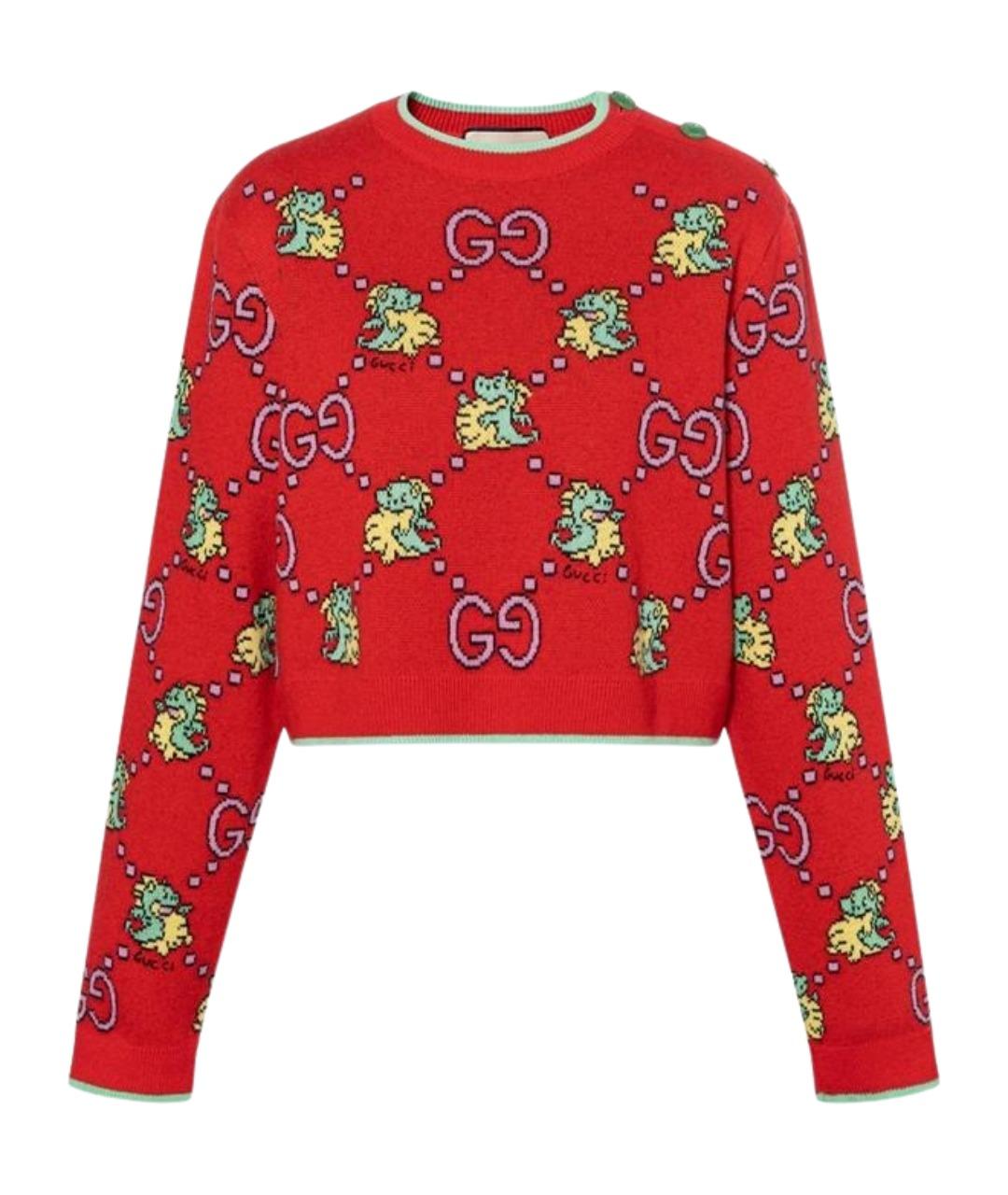 GUCCI Красный джемпер / свитер, фото 1