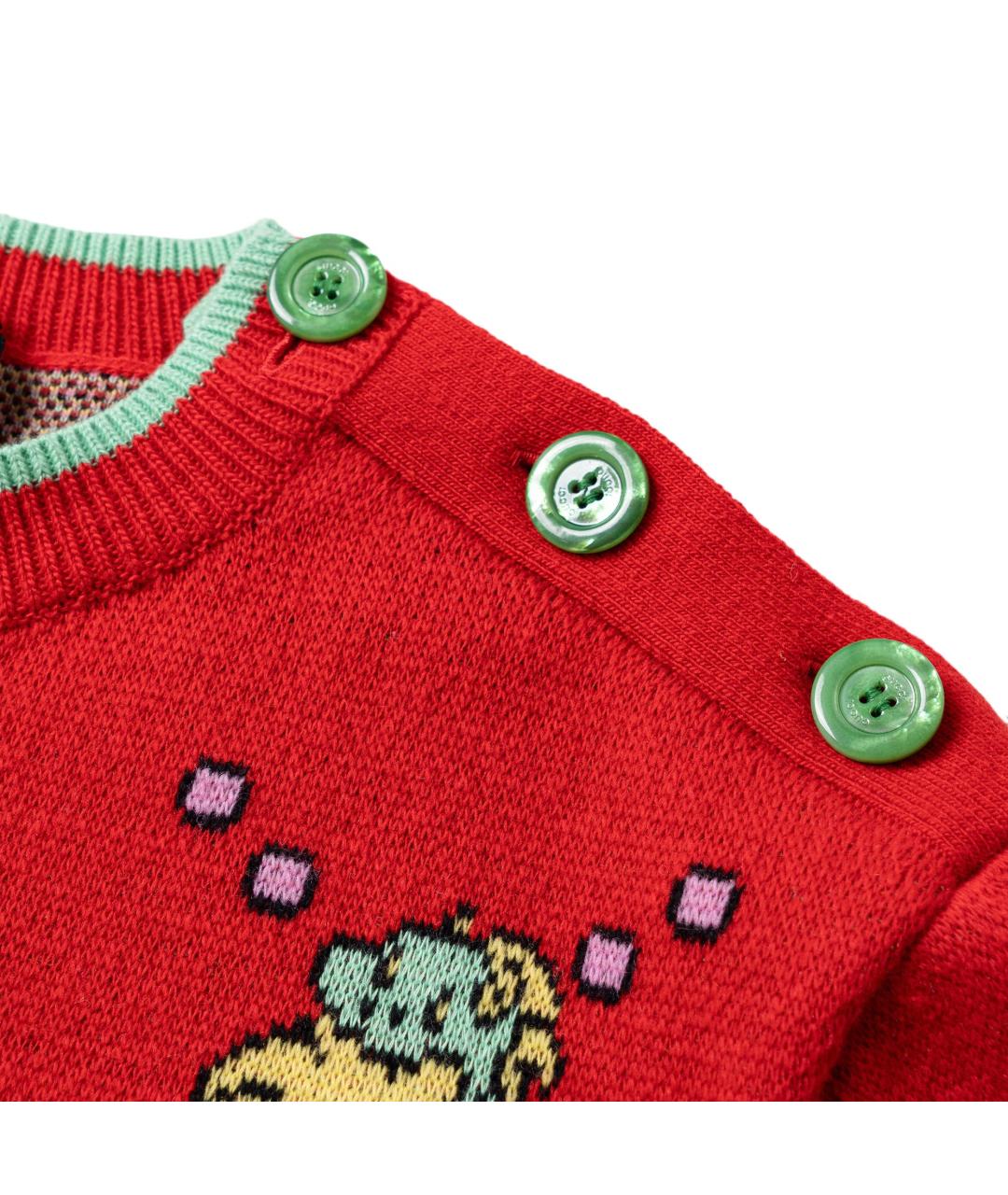 GUCCI Красный джемпер / свитер, фото 3
