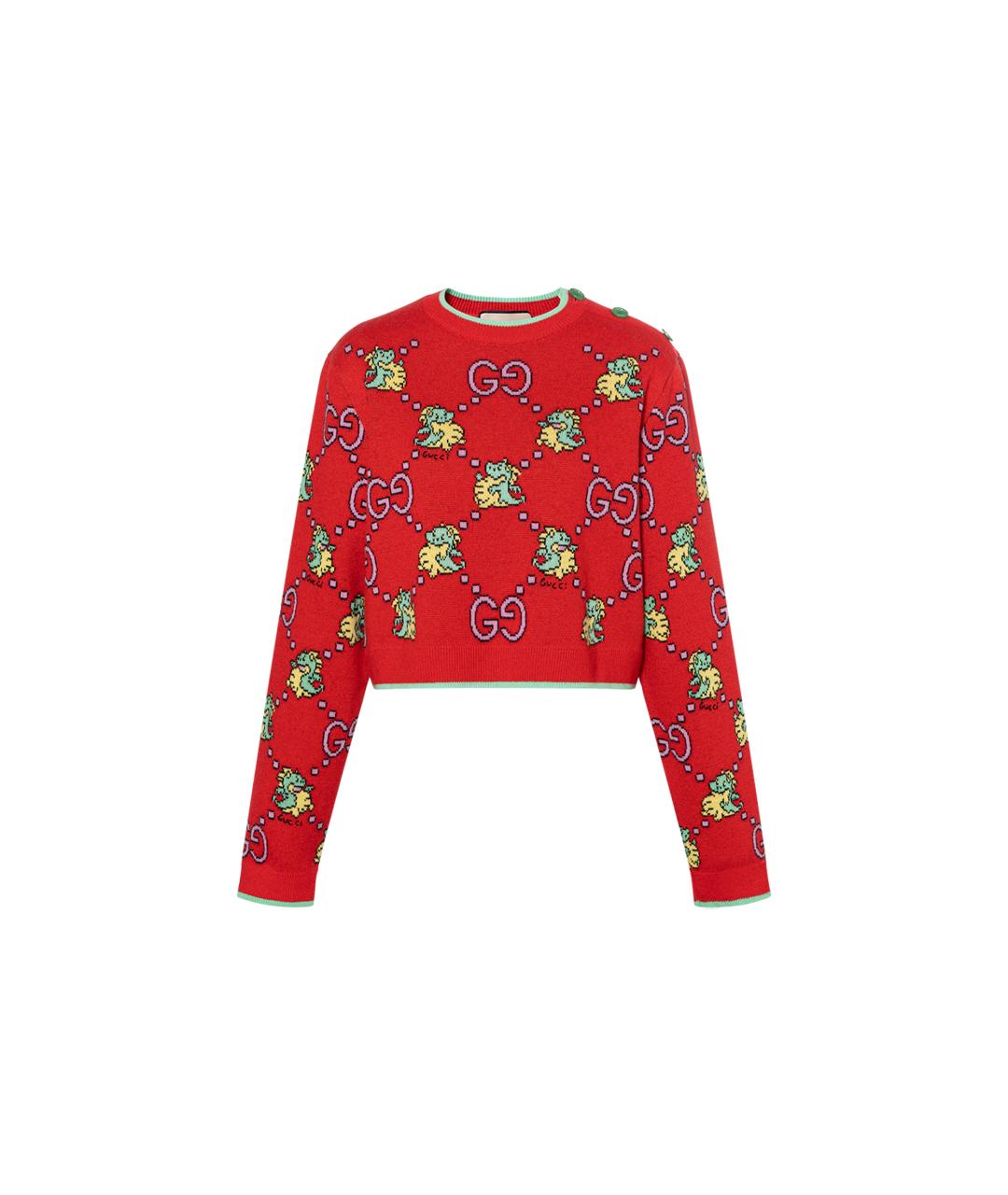 GUCCI Красный джемпер / свитер, фото 6
