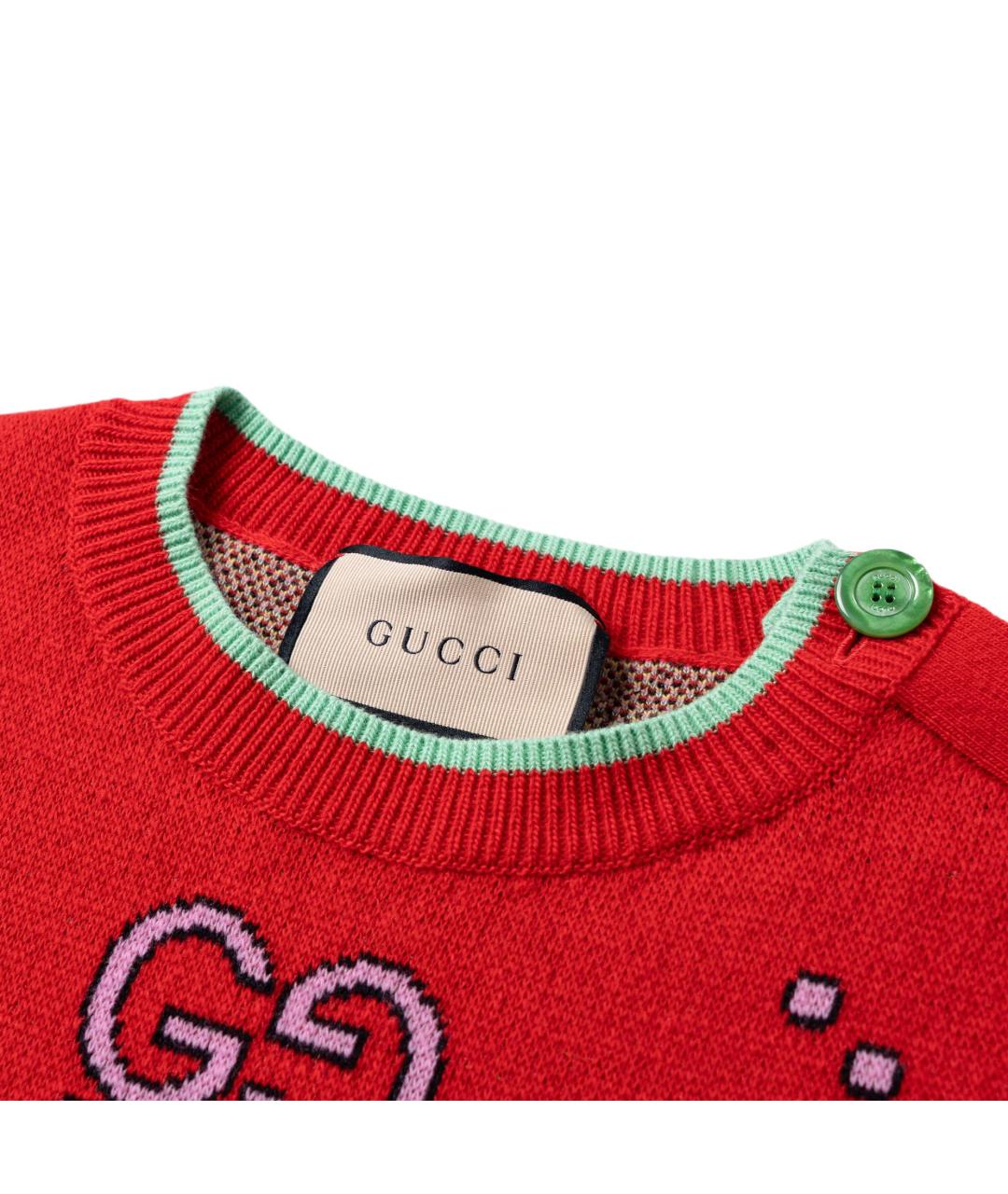 GUCCI Красный джемпер / свитер, фото 4