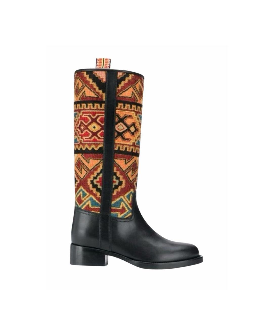 ETRO Черные кожаные сапоги, фото 5