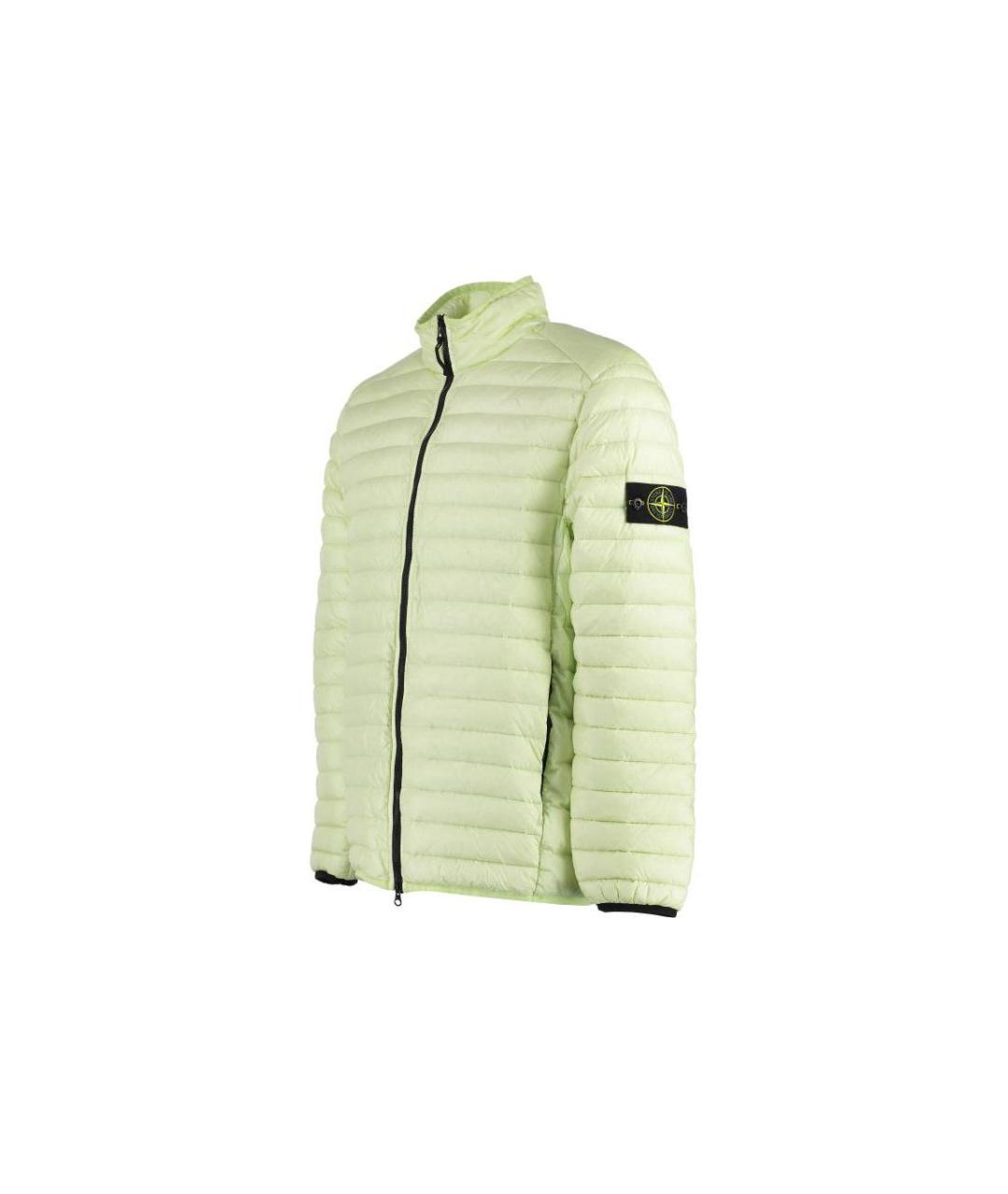 STONE ISLAND Салатовый пуховик, фото 3