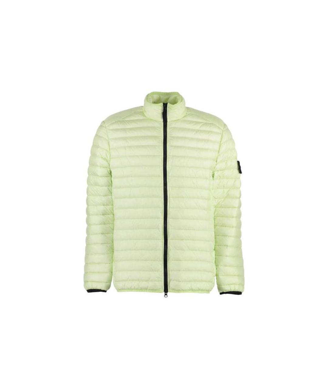 STONE ISLAND Салатовый пуховик, фото 6