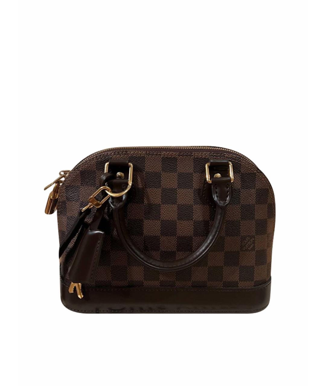 LOUIS VUITTON Коричневая канва сумка с короткими ручками, фото 1
