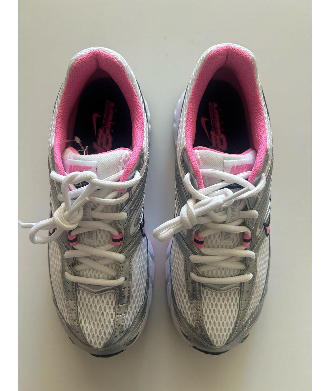 NIKE Серебряные текстильные кроссовки, фото 4